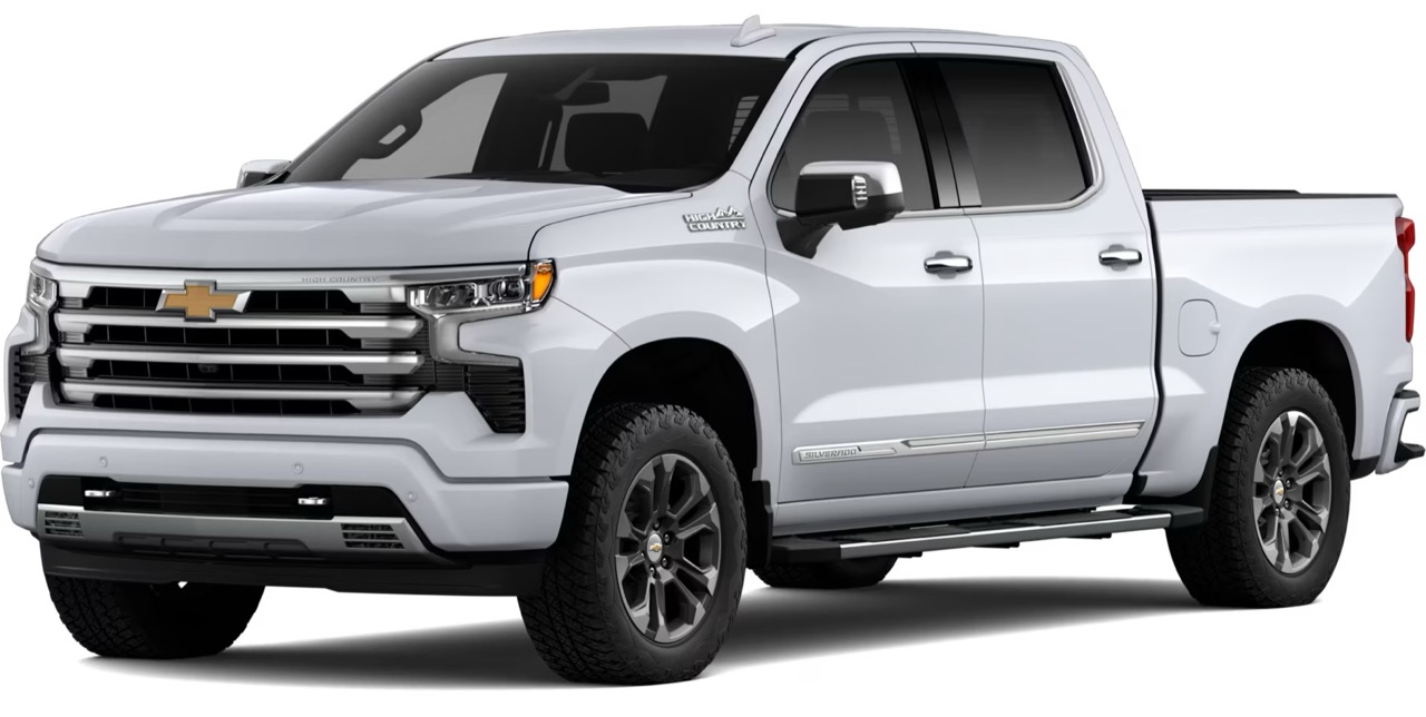 A 2026 Chevrolet Silverado 1500 High Country trim level on a clean background