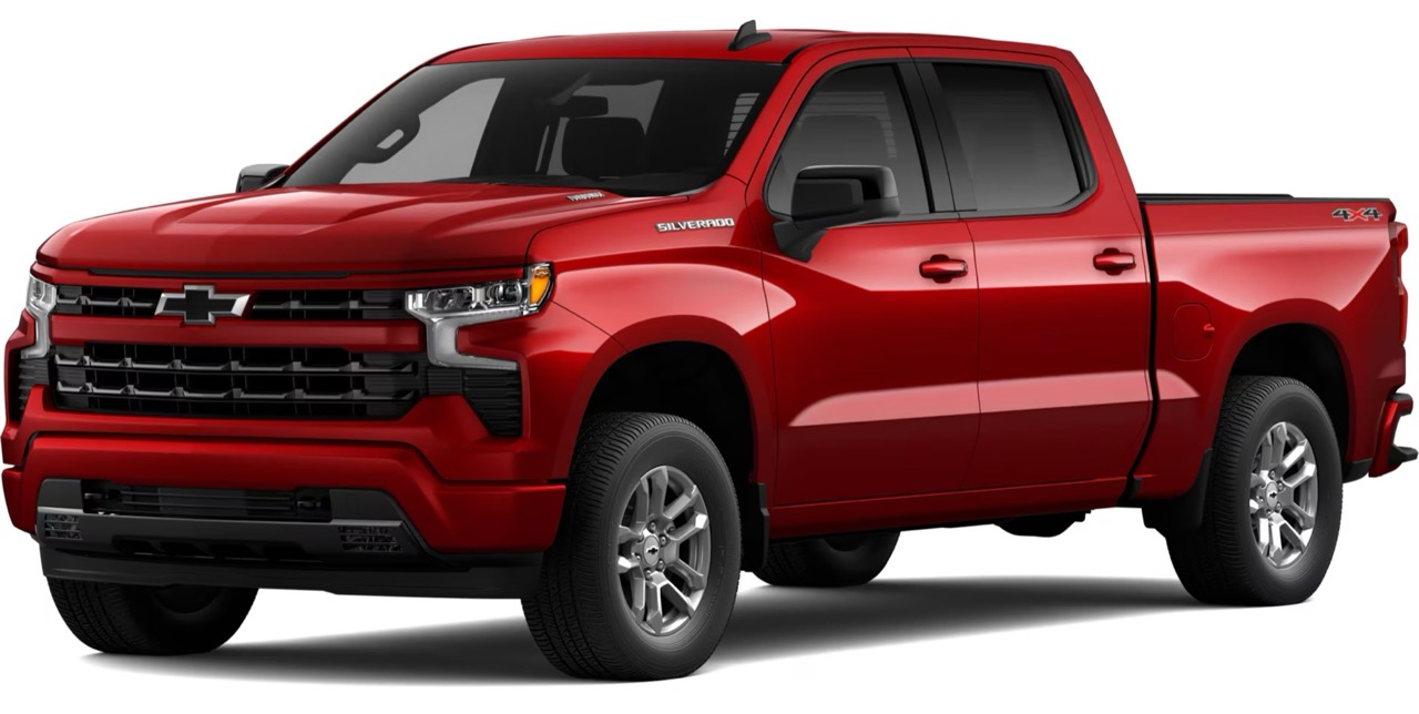A 2026 Chevrolet Silverado 1500 RST trim level on a clean background