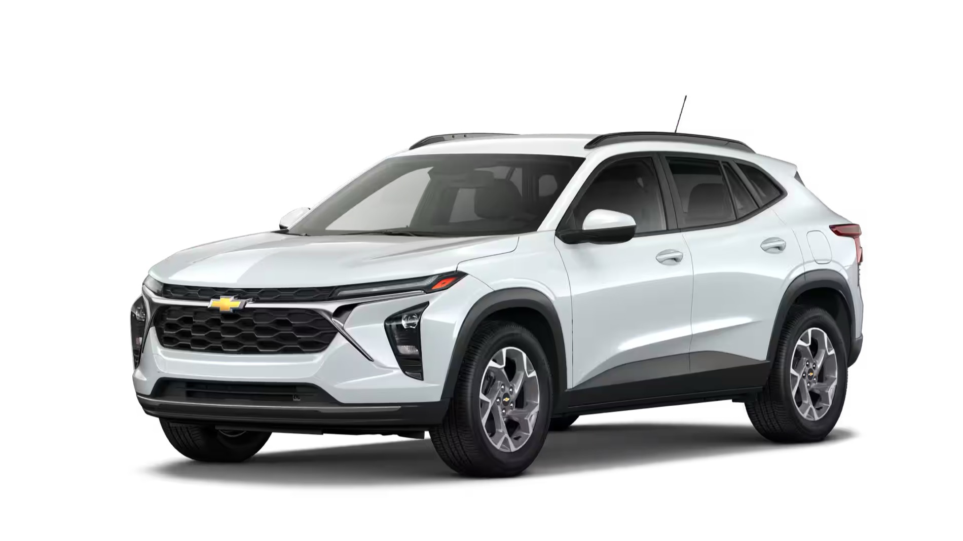A white 2026 Chevrolet Trax LT trim level on a pure white background