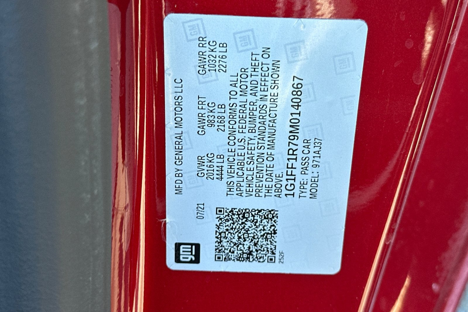 2021 Chevrolet Camaro LT1