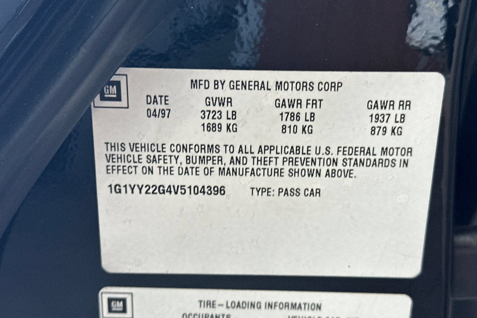 1997 Chevrolet Corvette 2dr Cpe