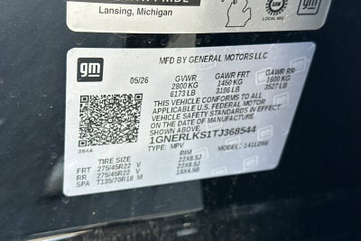 2026 Chevrolet Traverse RS