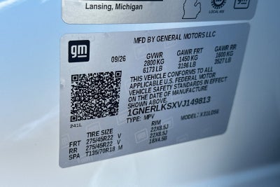 2027 Chevrolet Traverse RS