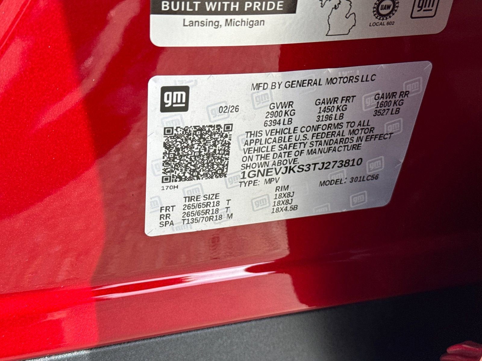 2026 Chevrolet Traverse Z71