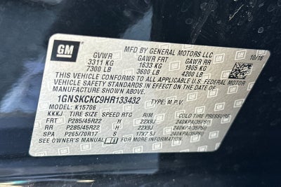 2017 Chevrolet Tahoe Premier