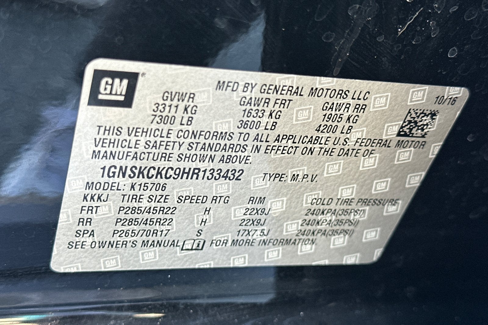 2017 Chevrolet Tahoe Premier