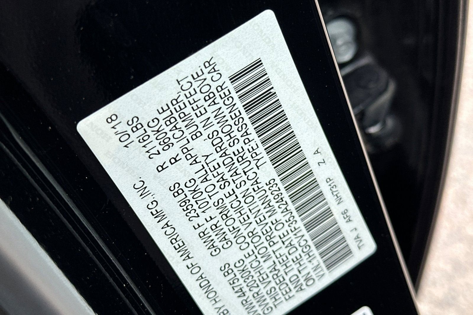 2018 Honda Accord Sedan Sport 1.5T