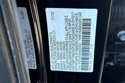 2022 Honda Accord Sedan Sport