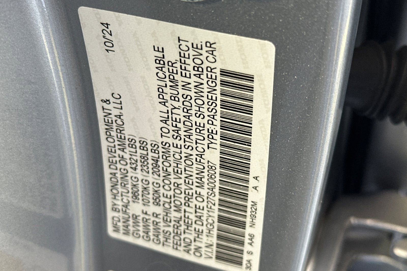 2025 Honda Accord Sedan LX