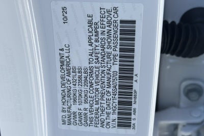 2025 Honda Accord Sedan SE