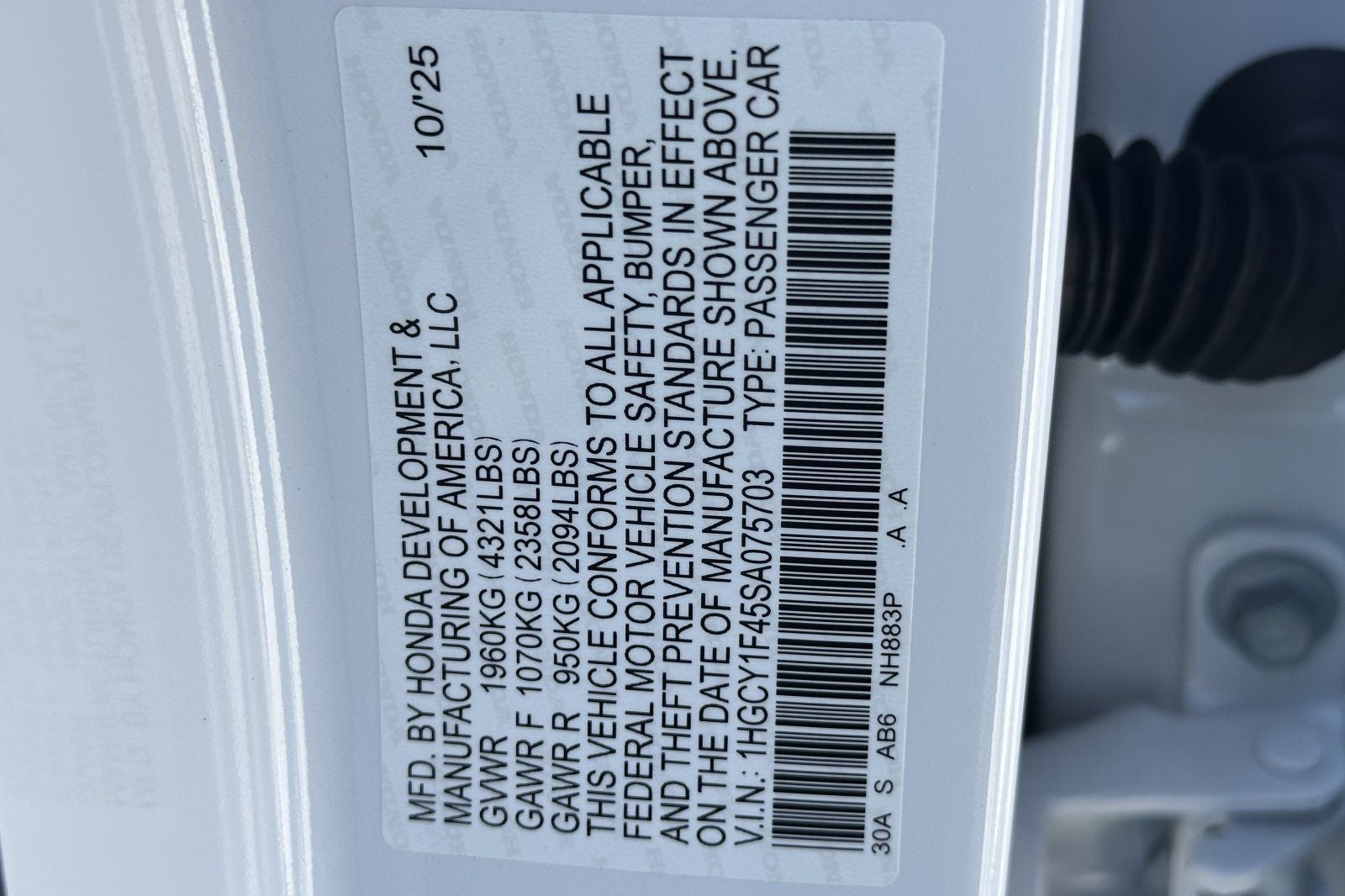 2025 Honda Accord Sedan SE