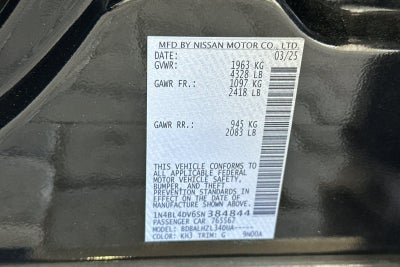 2025 Nissan Altima SV
