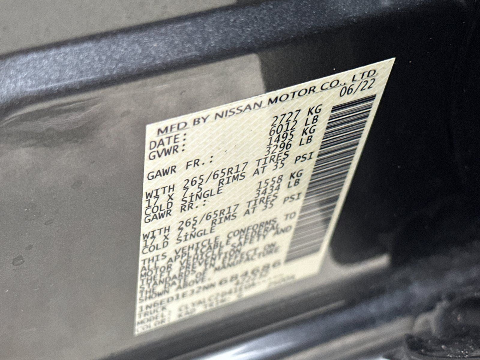 2022 Nissan Frontier SV