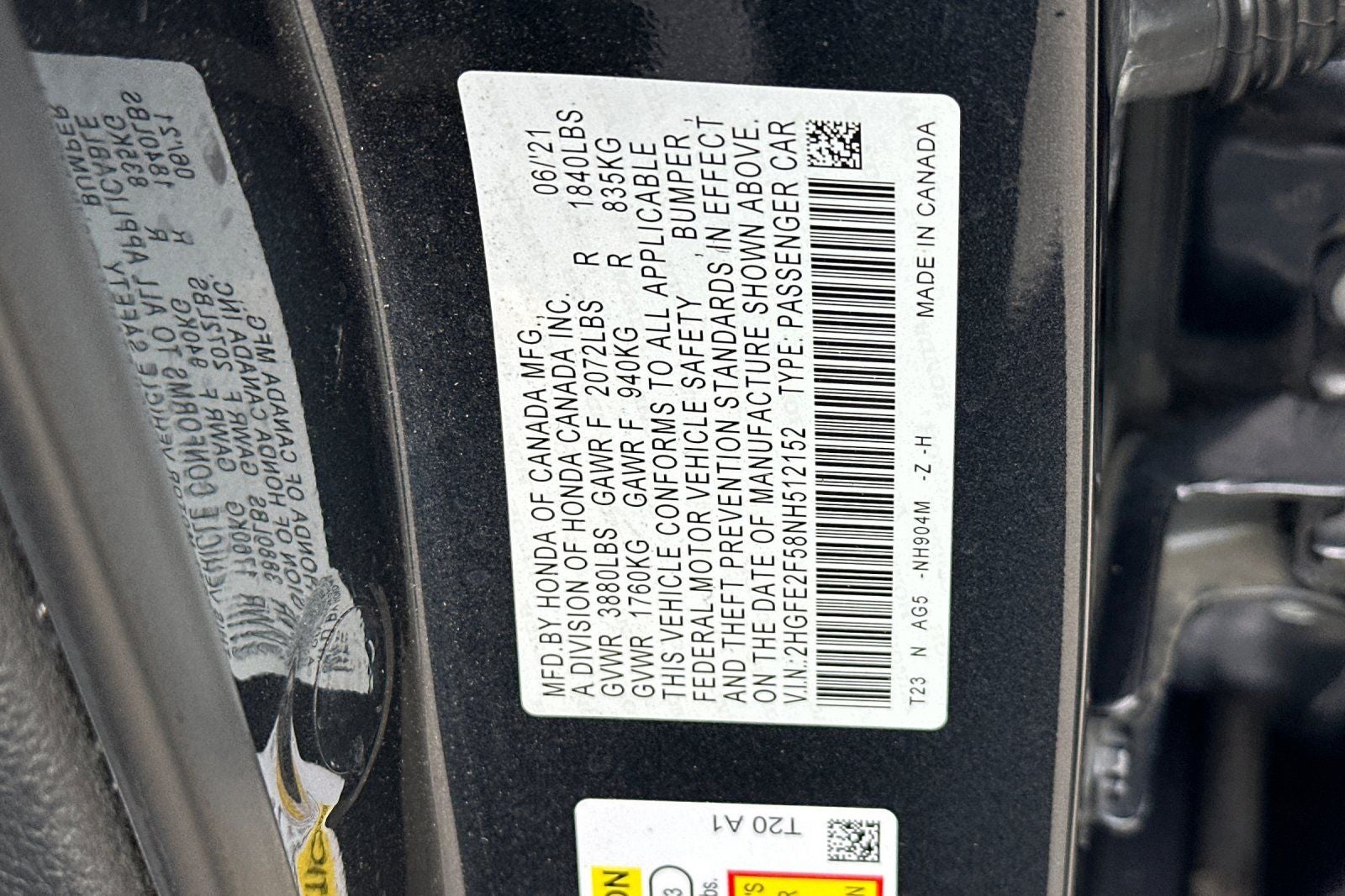 2022 Honda Civic Sedan Sport