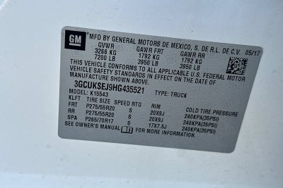 2017 Chevrolet Silverado 1500 LTZ