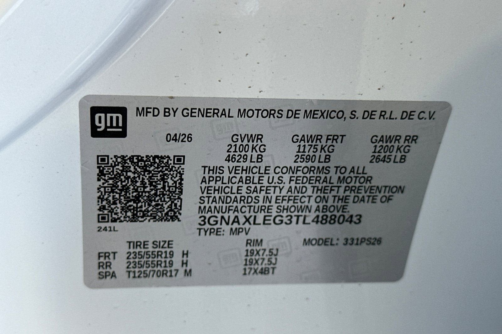 2026 Chevrolet Equinox RS