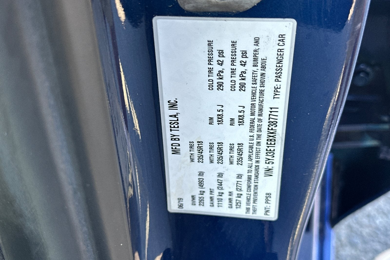2019 Tesla Model 3 Long Range