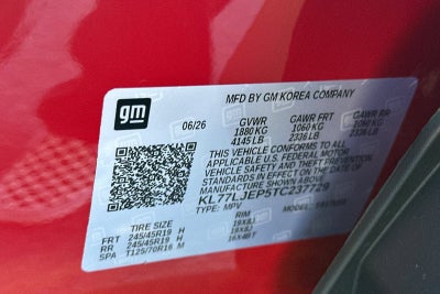 2026 Chevrolet Trax 2RS