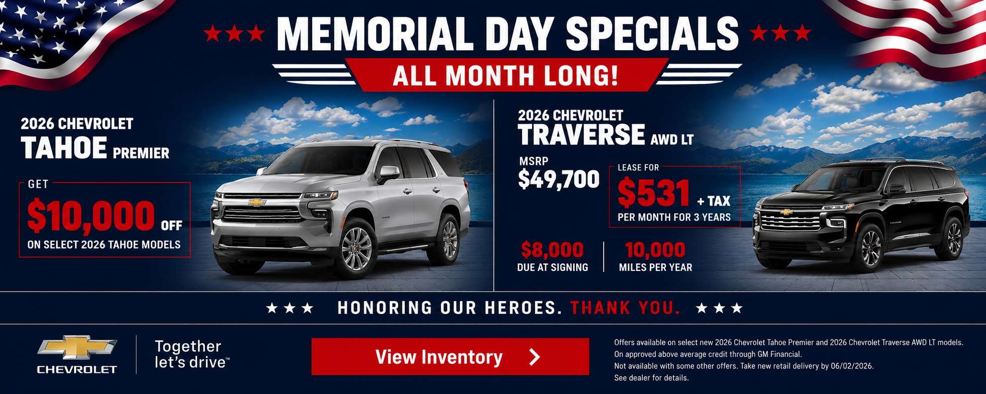 Memorial day sale 2026